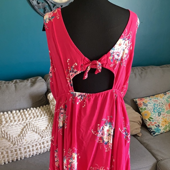 NWT Torrid Floral Tie Back Dress - Picture 5 of 9
